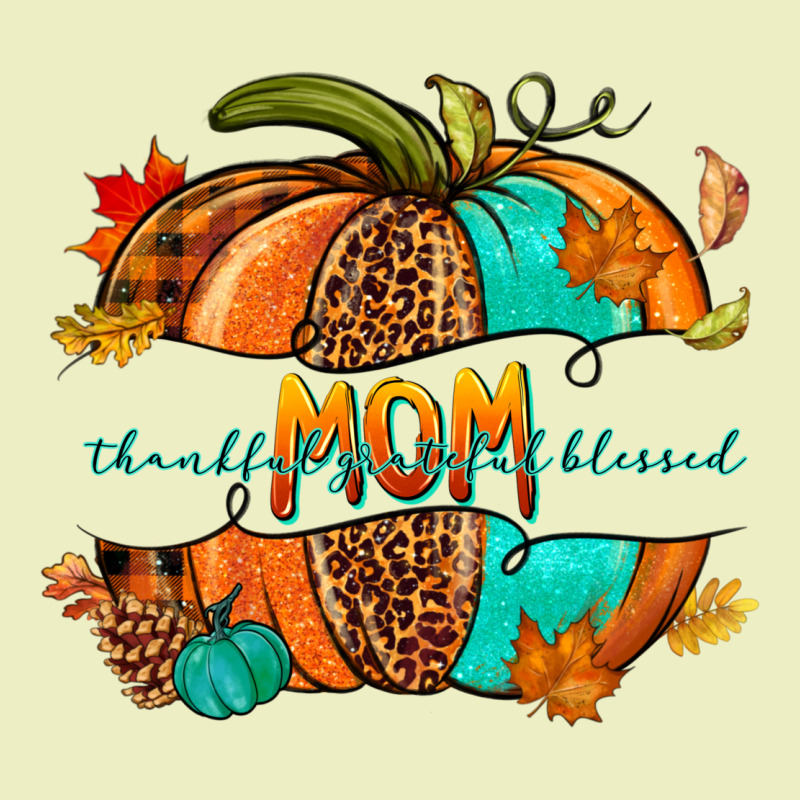 Thankful Grateful Blessed Mom Pumpkin Urban Hoodie by NancyCooperArtShop | Teevron