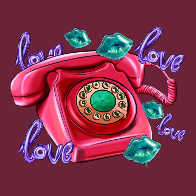 Love Balloons And Pink Valentines Telephone Long Sleeve Tee by AdoDesignShop | Teevron