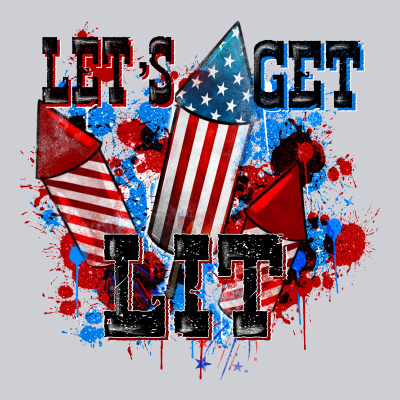 Let's Get Lit 4th Of July Heavyweight Sweatshirt by CowGirlArtShop | Teevron