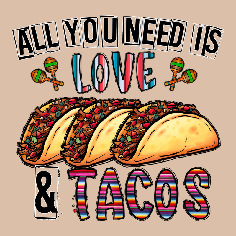 All You Need Is Love And Tacos Urban Heavy Tee by CowhideDigitalArt | Teevron
