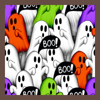 Boo Ghosts Seamless Pattern Long Sleeve Tee | Teevron