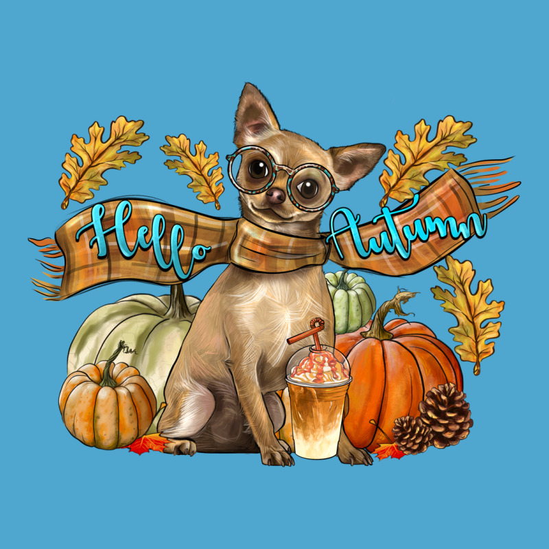 Hello Autumn With Chihuahua Dog Premium Hoodie by LillyAllenDesigns | Teevron