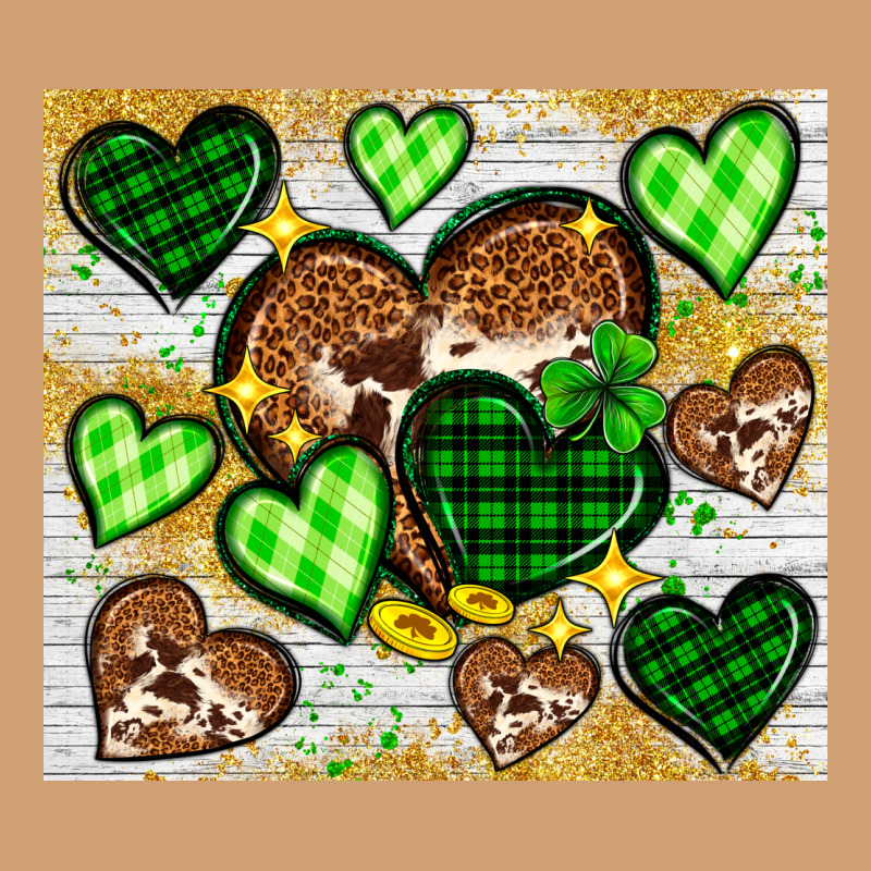St. Patrick's Day Hearts Tumbler Vintage Tee by Neo Western | Teevron