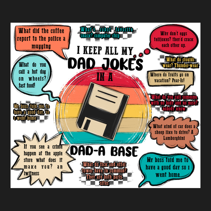ı Keep All My Dad Jokes In A Dad A Base Heavyweight Hoodie by MaliasSmallBusiness | Teevron
