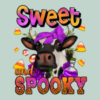Sweet And Spooky Halloween Cow Zipper Hoodie | Teevron
