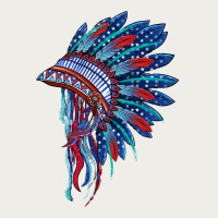 Indian Headdress With American Flag Zipper Hoodie | Teevron