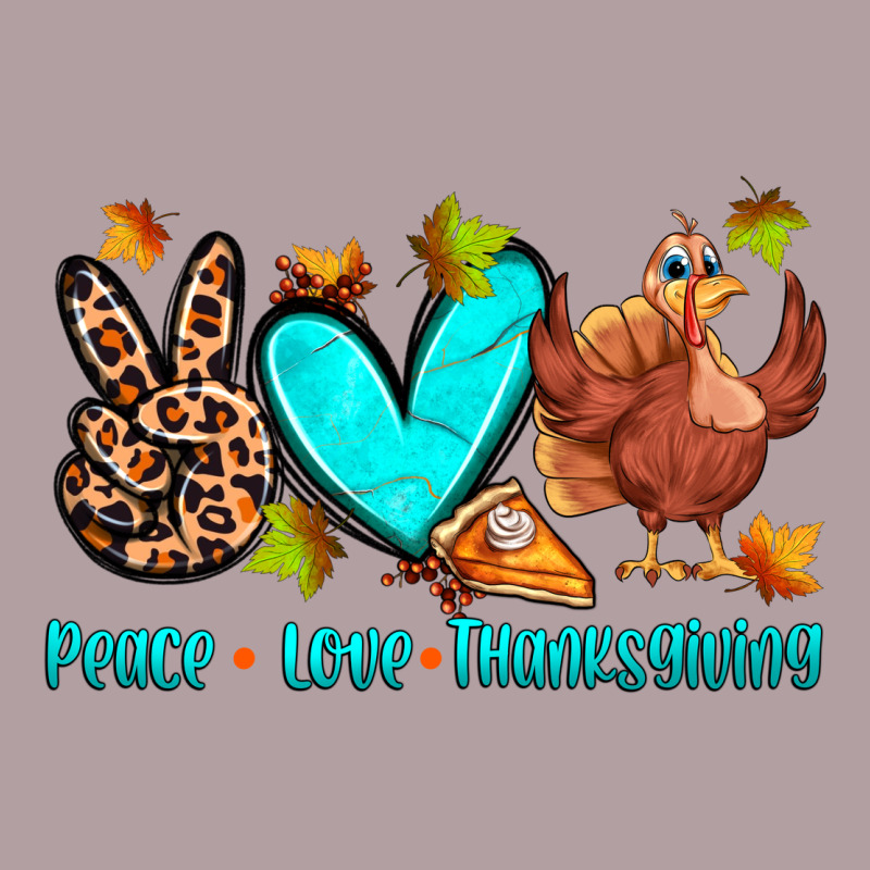 Peace Love Thanksgiving Vintage Hoodie by Zillion Design Studio | Teevron