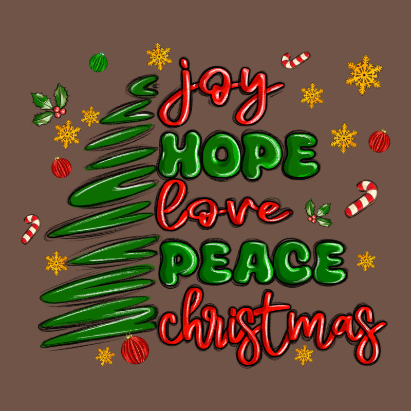 Joy Hope Love Peace Christmas Premium Sweatshirt by MaliasSmallBusiness | Teevron