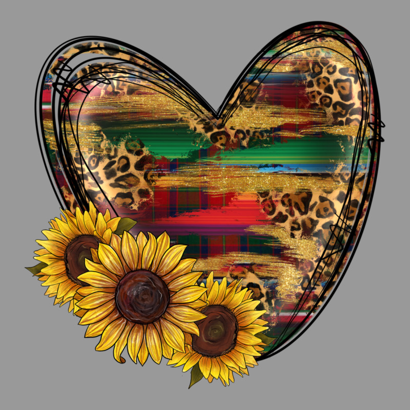Western Sunflowers Heart Vintage Hoodie by RanaPortraitStore | Teevron