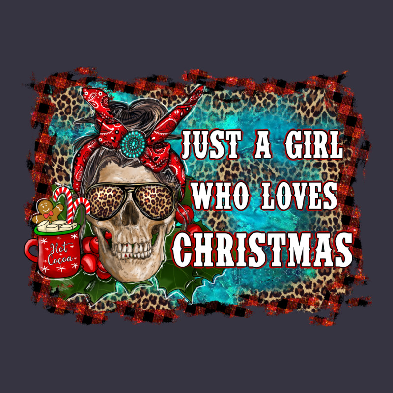 Just A Girl Who Loves Christmas Vintage Hoodie by RanaPortraitStore | Teevron