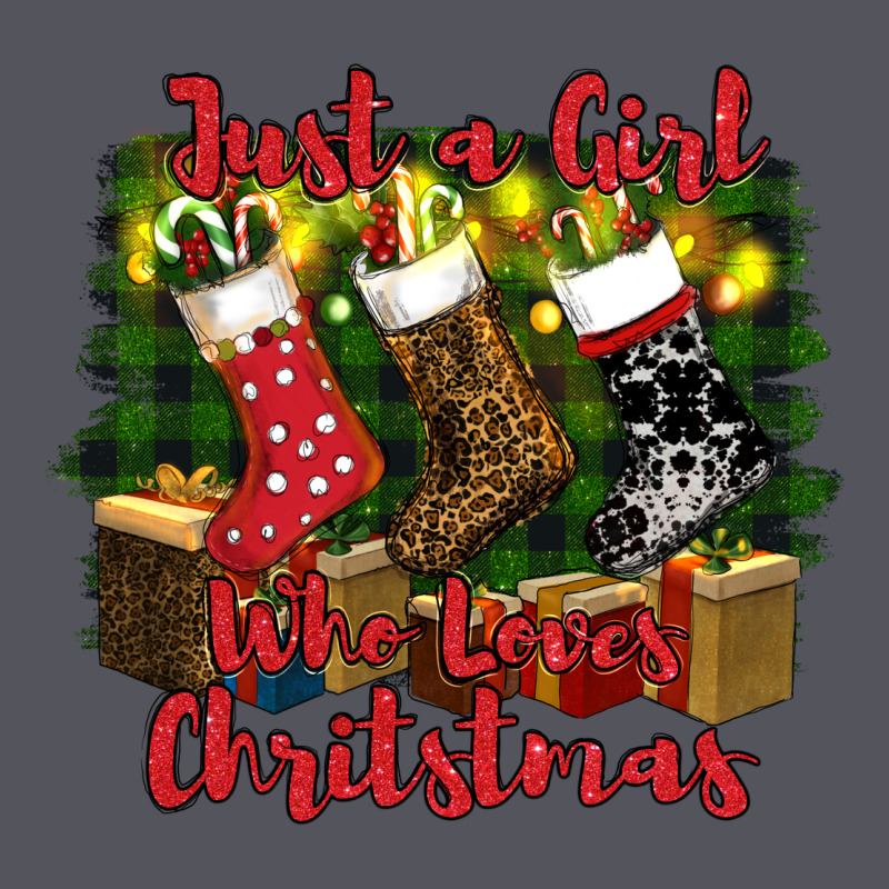 Just A Girl Who Loves Christmas Vintage Hoodie by RanaPortraitStore | Teevron