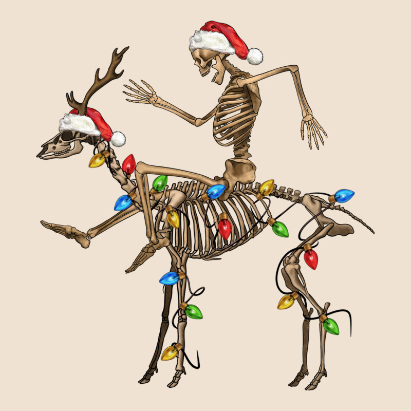 Skeleton Deer Santa Urban Heavy Tee by FaDigitalArtStudio | Teevron
