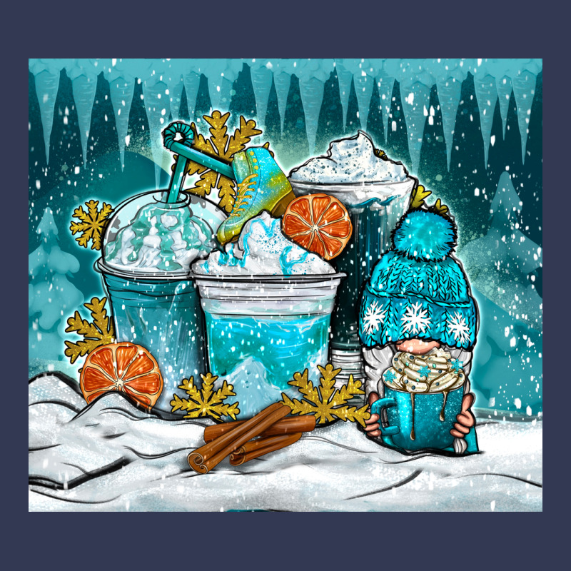 Winter Coffee Cups With Gnome Heavyweight Hoodie by NancyCooperArtShop | Teevron