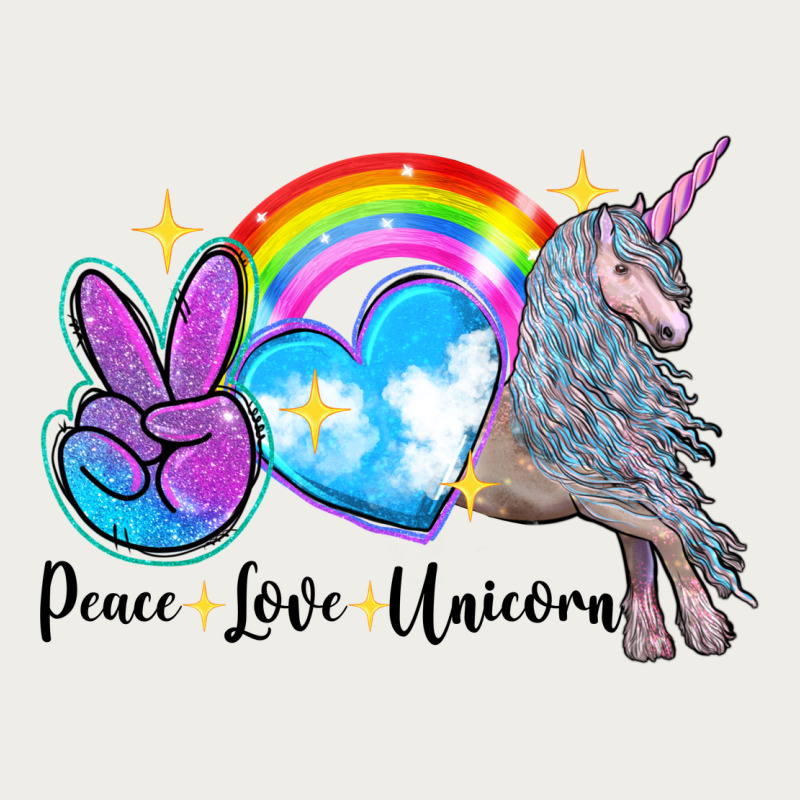 Peace Love Unicorn Zipper Hoodie by LillyAllenDesigns | Teevron