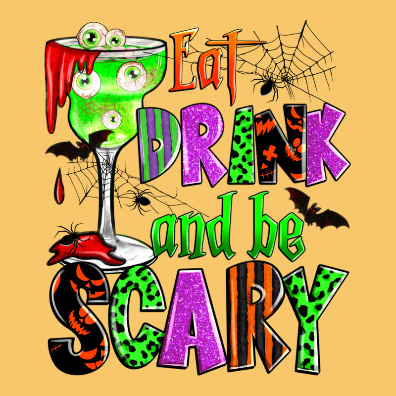 Eat Drink And Be Scary Vintage Hoodie by Zillion Design Studio | Teevron