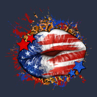 Leopard American Flag Lips Heavyweight Sweatshirt | Teevron
