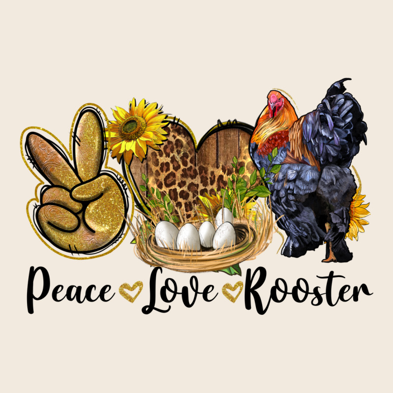 Peace Love Rooster Zipper Hoodie by LillyAllenDesigns | Teevron