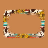 Western Serape Sunflower Background Frame Heavyweight Hoodie | Teevron