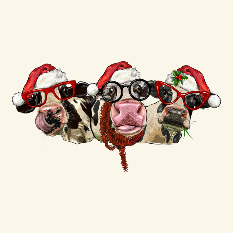 Christmas Holstein Cows Premium Hoodie by LillyAllenDesigns | Teevron