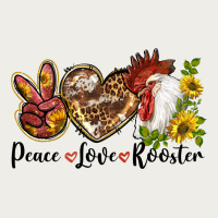 Peace Love Rooster With Sunflowers Zipper Hoodie | Teevron