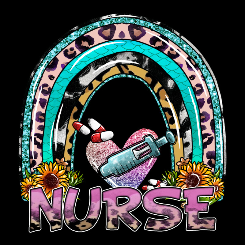 Nurse Rainbow Heavy Core Tee by SublimationCraftShop | Teevron