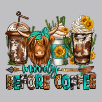 Moody Before Coffee Longhaired Cow Coffee Long Sleeve Tee | Teevron