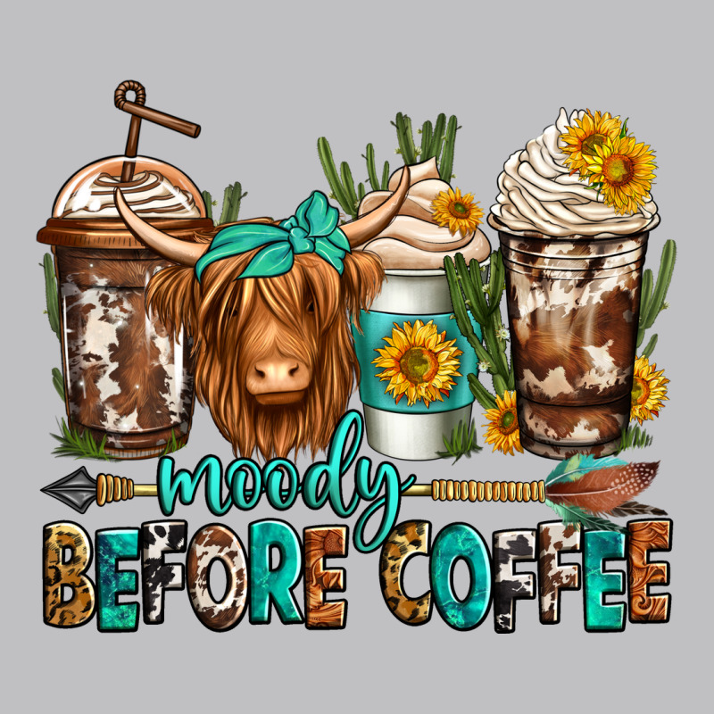 Moody Before Coffee Longhaired Cow Coffee Long Sleeve Tee by Jasminsmagicworld | Teevron