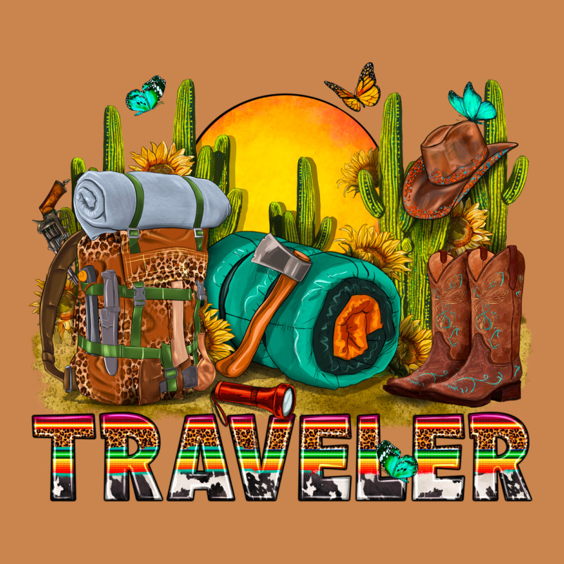 Western Traveler Cowboy Heavyweight Hoodie by NancyCooperArtShop | Teevron