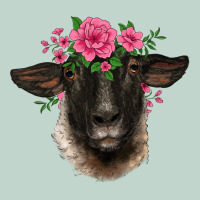 Suffolk Ewe Sheep With Floral Headdress Zipper Hoodie | Teevron