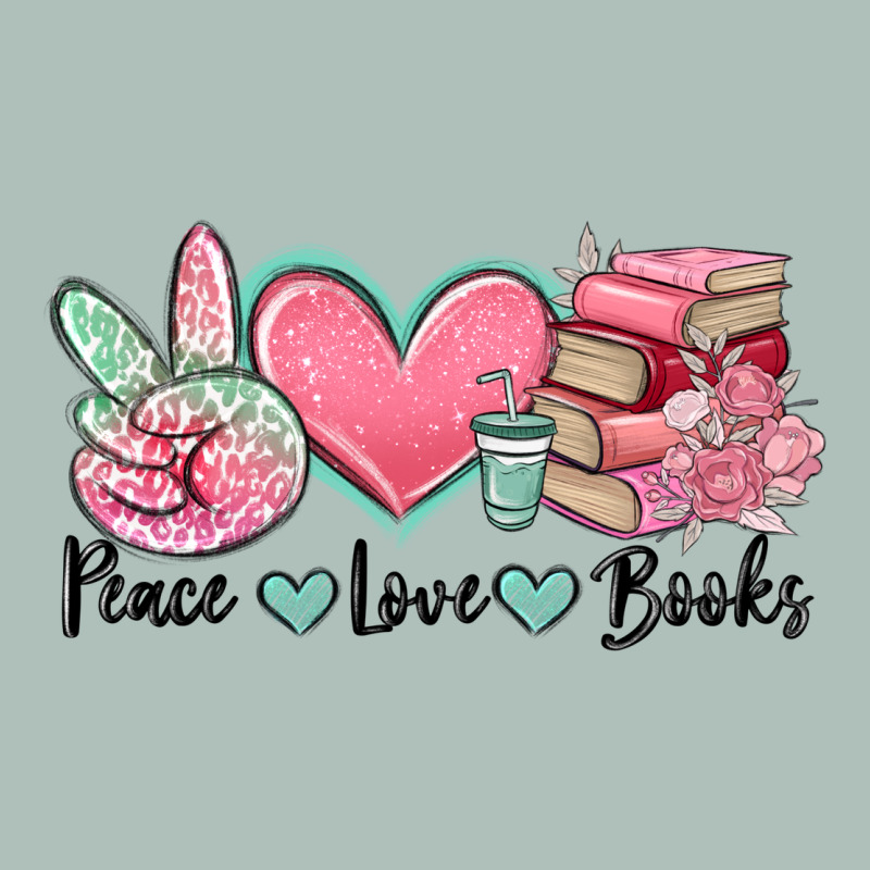 Peace Love Books Heavyweight Hoodie by MaliasSmallBusiness | Teevron