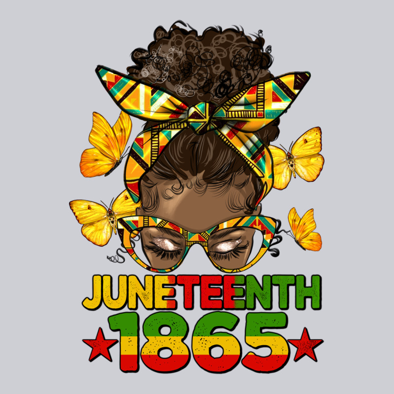Juneteenth 1865 Afro Bun Heavyweight Sweatshirt by HRA Design Shop | Teevron