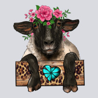 Suffolk Ewe Peeking With Floral Headdress Zipper Hoodie | Teevron