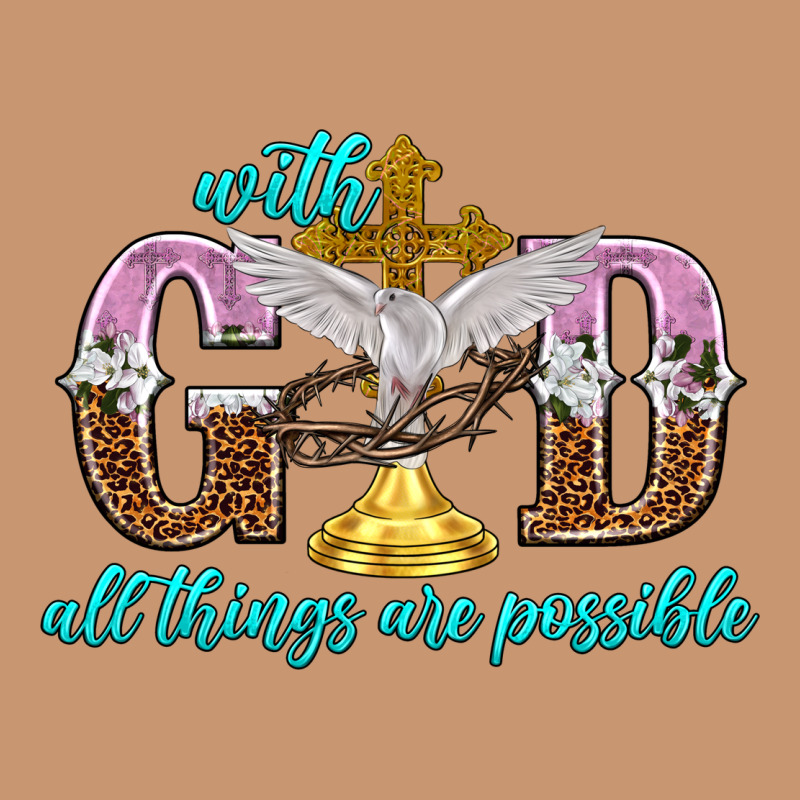 With God All Things Are Possible Heavyweight Hoodie by NancyCooperArtShop | Teevron