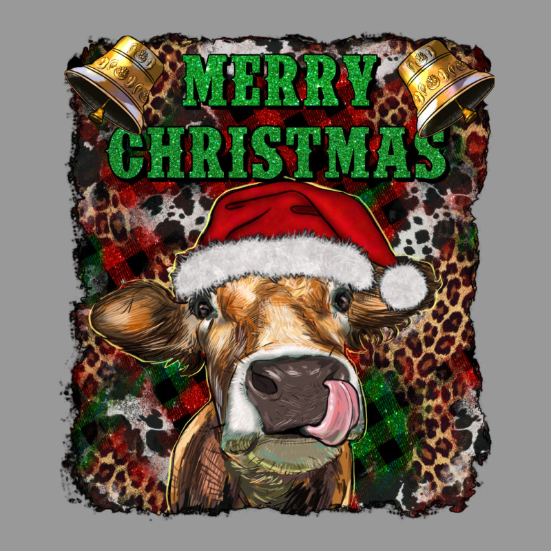 Merry Christmas Heifer With Cowbells Vintage Hoodie by RanaPortraitStore | Teevron