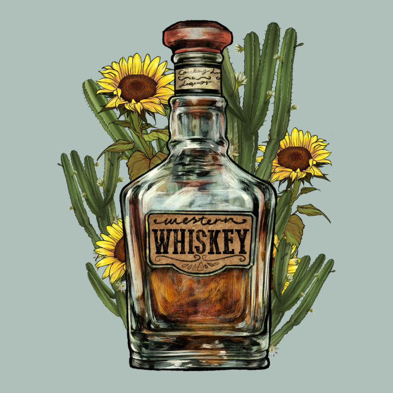 Western Whiskey Bottle Heavyweight Hoodie by NancyCooperArtShop | Teevron