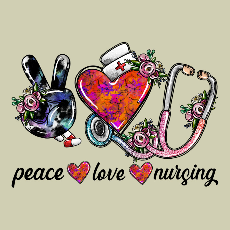 Peace Love Nursing Heavy Core Tee by SublimationCraftShop | Teevron