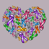 Cancer Ribbon Heart Vintage Tee | Teevron