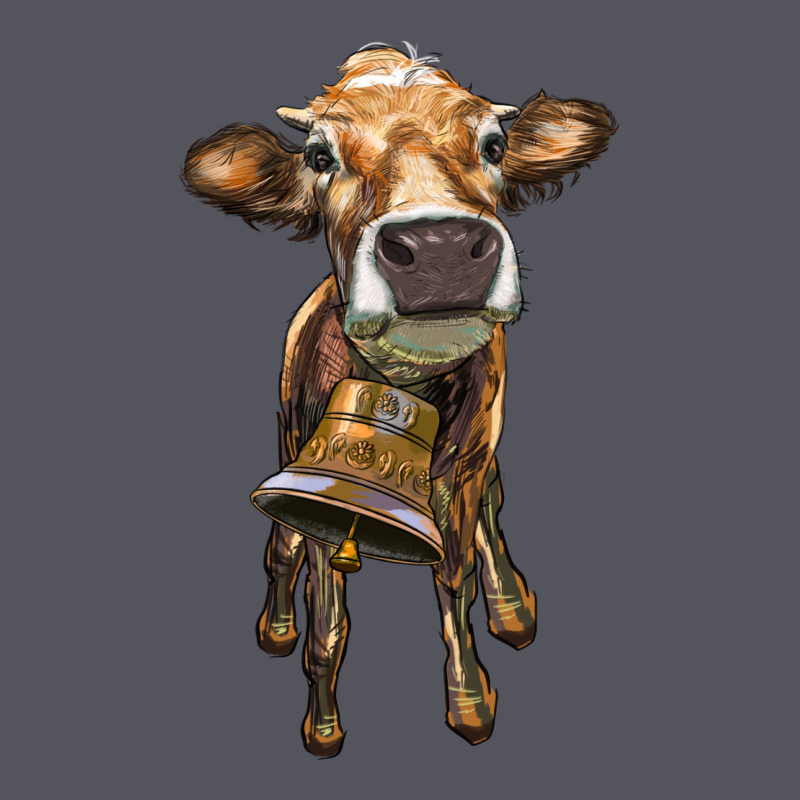 Heifer Cow With Cow Bell Vintage Hoodie by RanaPortraitStore | Teevron