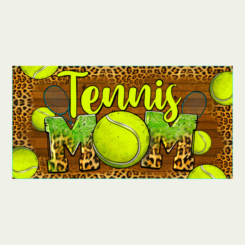 Tennis Mom License Plate Urban Heavy Tee by BarkalooDesign | Teevron