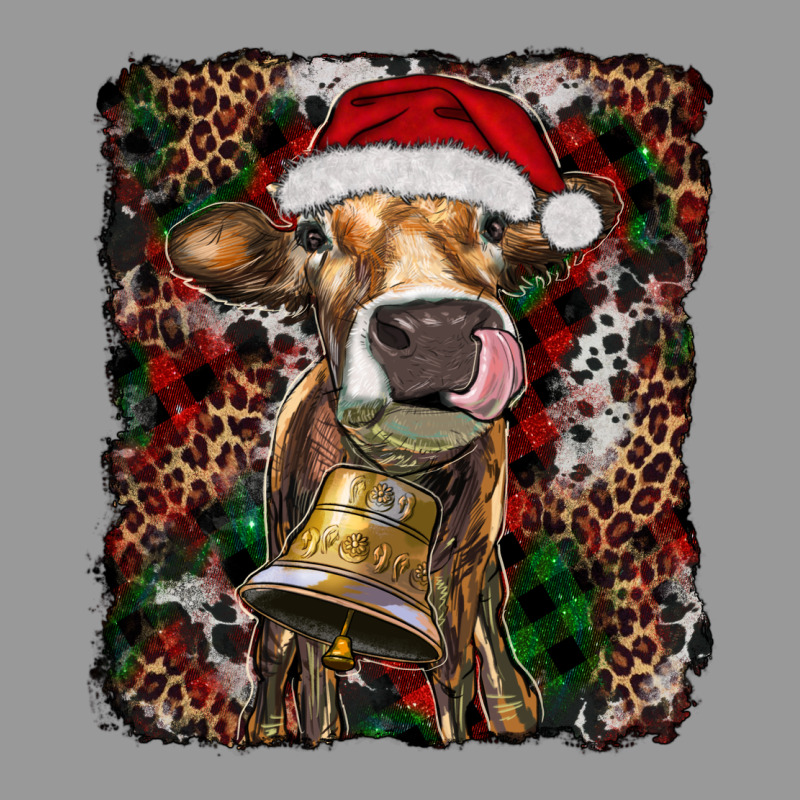 Christmas Heifer With Leoard And Cowhide Vintage Hoodie by RanaPortraitStore | Teevron