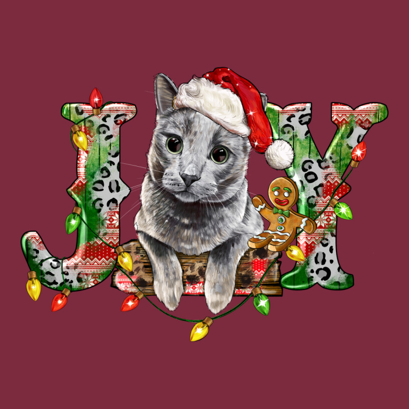 Russian Blue Cat Joy Premium Hoodie by LillyAllenDesigns | Teevron