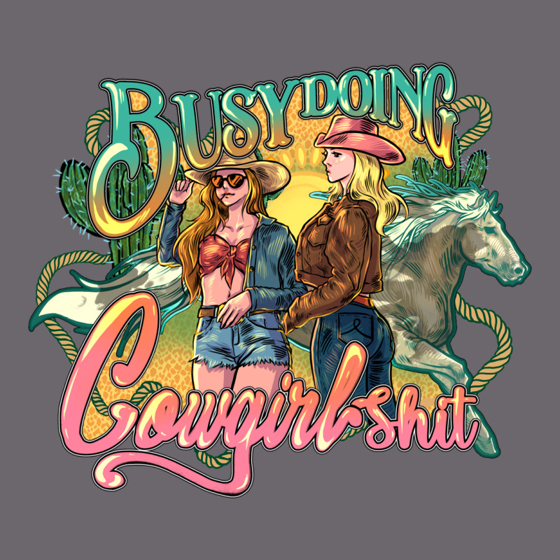 Busy Doing Cowgirl Premium Sweatshirt by NancyCooperArtShop | Teevron