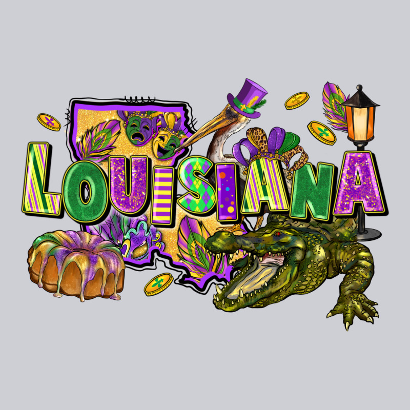 Louisiana Mardi Gras Heavyweight Sweatshirt by FaDigitalArtStudio | Teevron