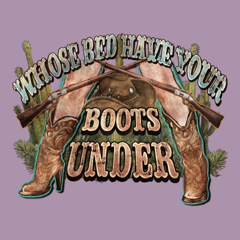 Whose Bed Have Your Boots Under Cowboy Western Heavyweight Hoodie by NancyCooperArtShop | Teevron