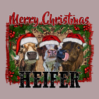 Merry Christmas Heifer Vintage Hoodie | Teevron