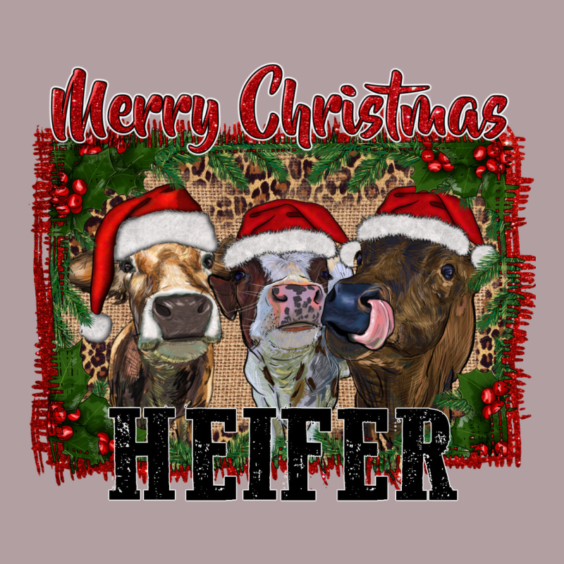 Merry Christmas Heifer Vintage Hoodie by RanaPortraitStore | Teevron