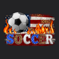 Western American Flag Soccer Vintage Tee | Teevron