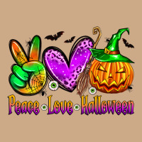 Peace Love Halloween Vintage Hoodie | Teevron