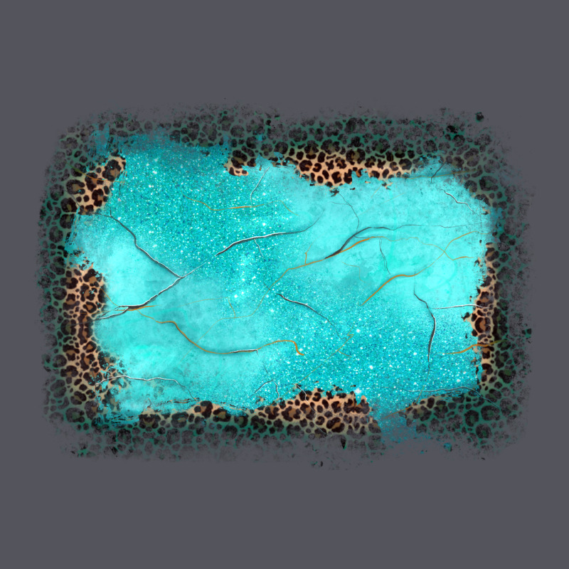 Gemstone Turquoise Leopard Background Vintage Hoodie by JahusDesignShop | Teevron