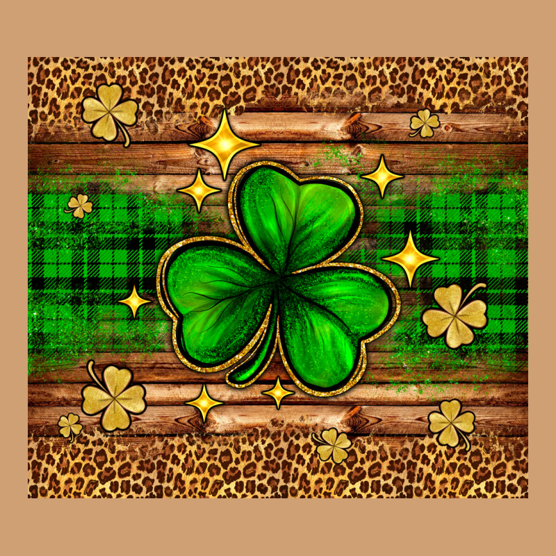 St. Patrick's Day Shamrock Leopard Vintage Tee by Neo Western | Teevron